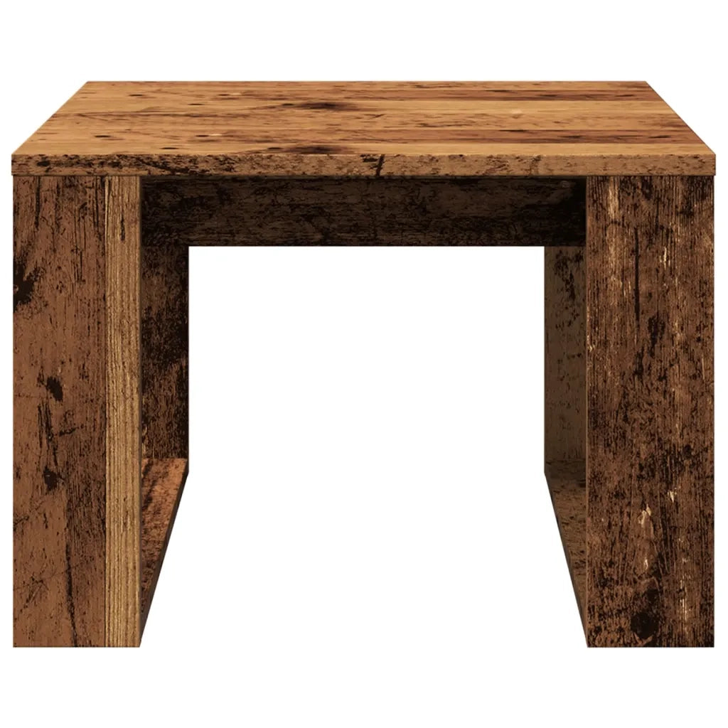 Tavolino Legno Antico 50x50x35 cm in Truciolato 856688