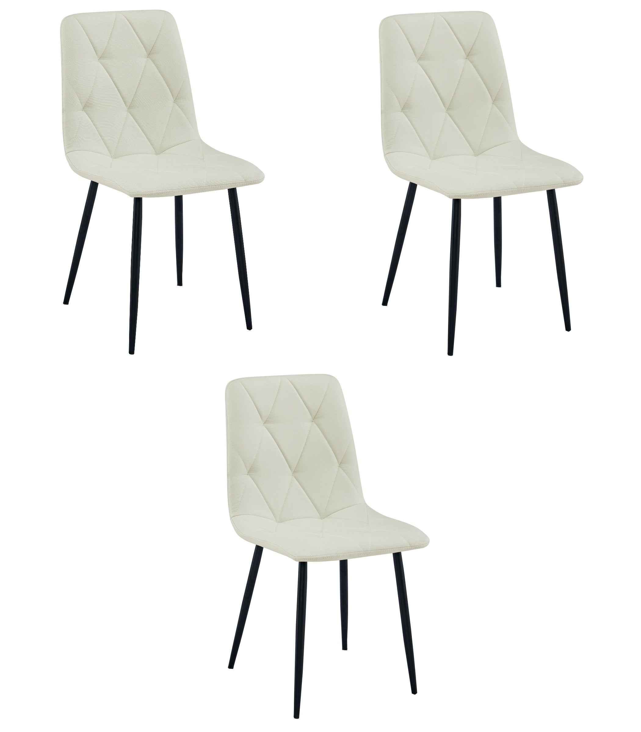 Sedia imbottita VALORA TYRA - Elegante beige per soggiorno x3