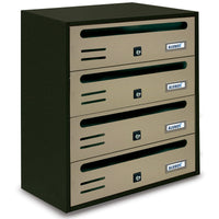 alubox cassetta cubo composto formato rivista a 4 posti sabbia cod:ferx.3743