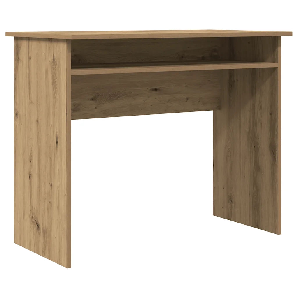 Scrivania Rovere Artigianale 90x50x74 cm in Legno Multistrato