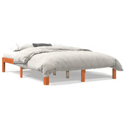 Letto matrimoniale | Letto per adulti | Letto senza Materasso Marrone Cera 120x190 cm in Legno di Pino