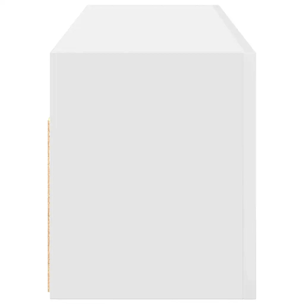 Mobile da Bagno a Parete Bianco 100x25x30 cm in Truciolato 860094