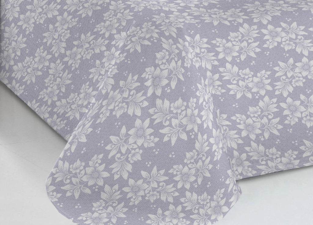 Copriletto Piquet Primavera Estate 100% Cotone Sofia Disegno Olivia - Singolo - Grigio