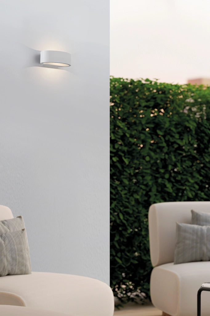 LUNARIS Applique LED Biemissione 17,5W 3000K IP54 CRI90, Struttura in Metallo Nero, Dimmerabile a Taglio di Fase - Rossini Group
