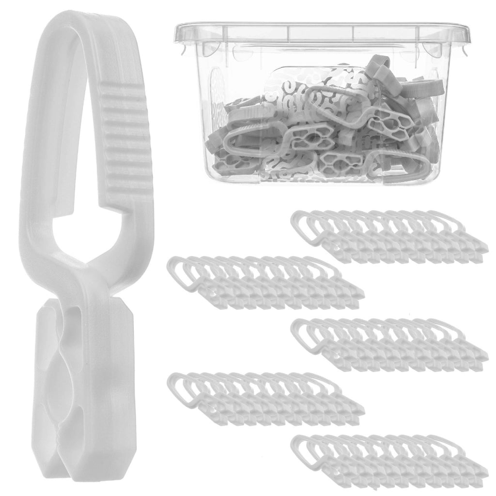 Mollette per bucato KADAX, set da 50 pezzi + contenitore con coperchio