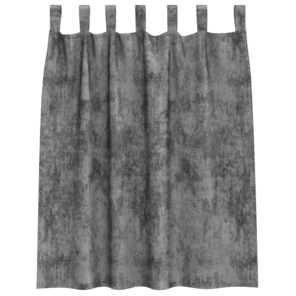 Tende 2 pezzi con Occhielli Grigio 140x140 cm