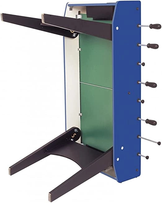F-20 blu con aste uscenti, gambe pieghevoli