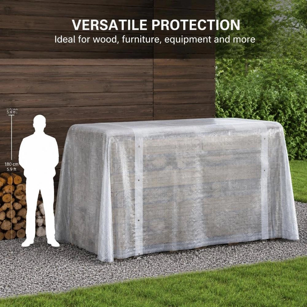 Leno Tarpaulin, White, 1.5 X 20 M, 260 G/square Meter