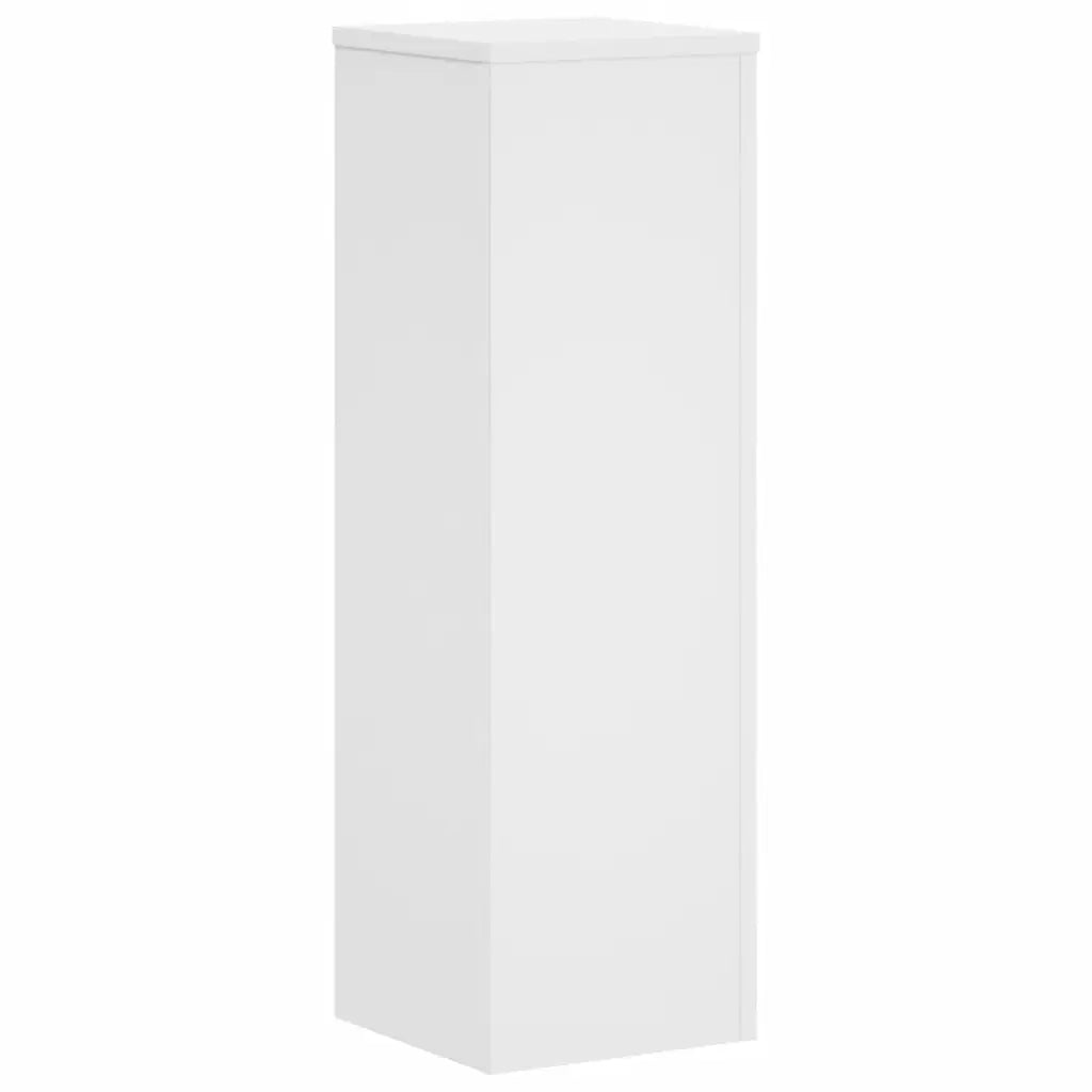 Supporti per Piante 2 pz Bianchi 25x25x80 cm Legno Multistrato 852942