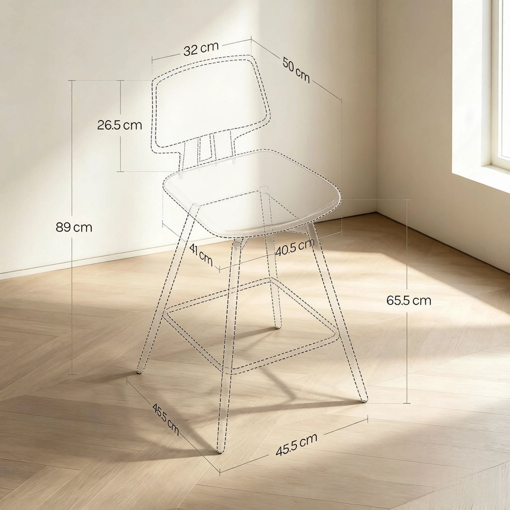 SGABELLO BAR Girevole con Schienale 45,5x45,5x89 cm Marrone Set da 2 pezzi