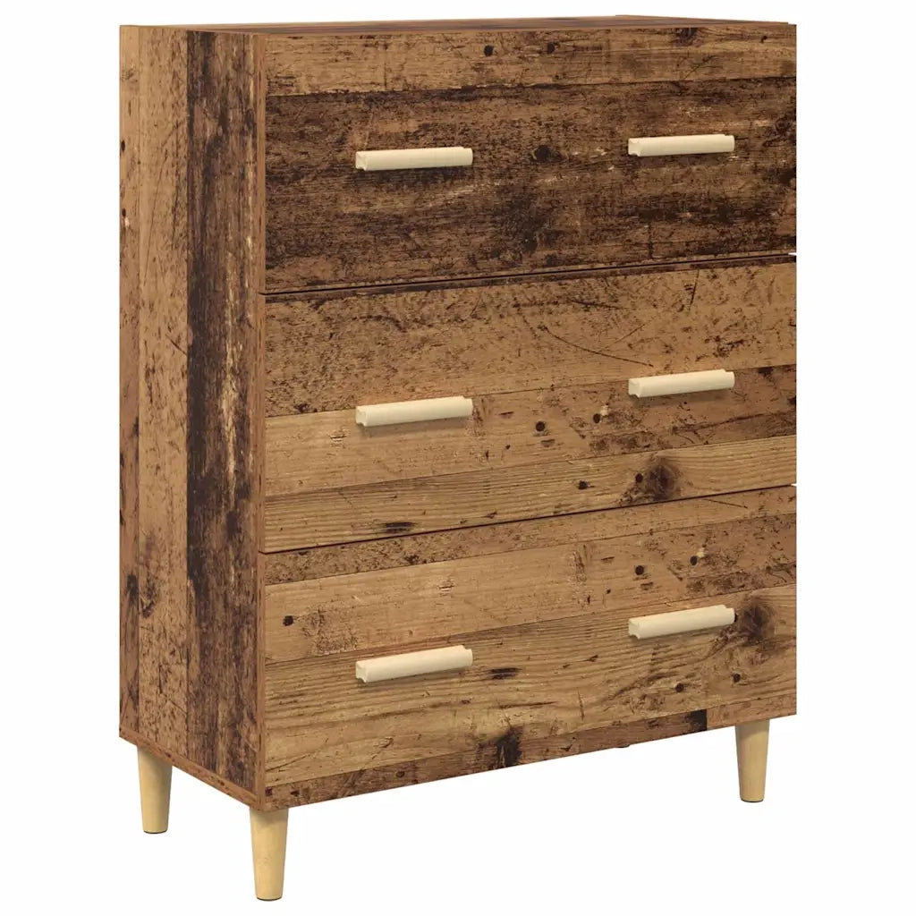 Credenza con cassetto Legno vecchio 69,5 x 34 x 180 cm