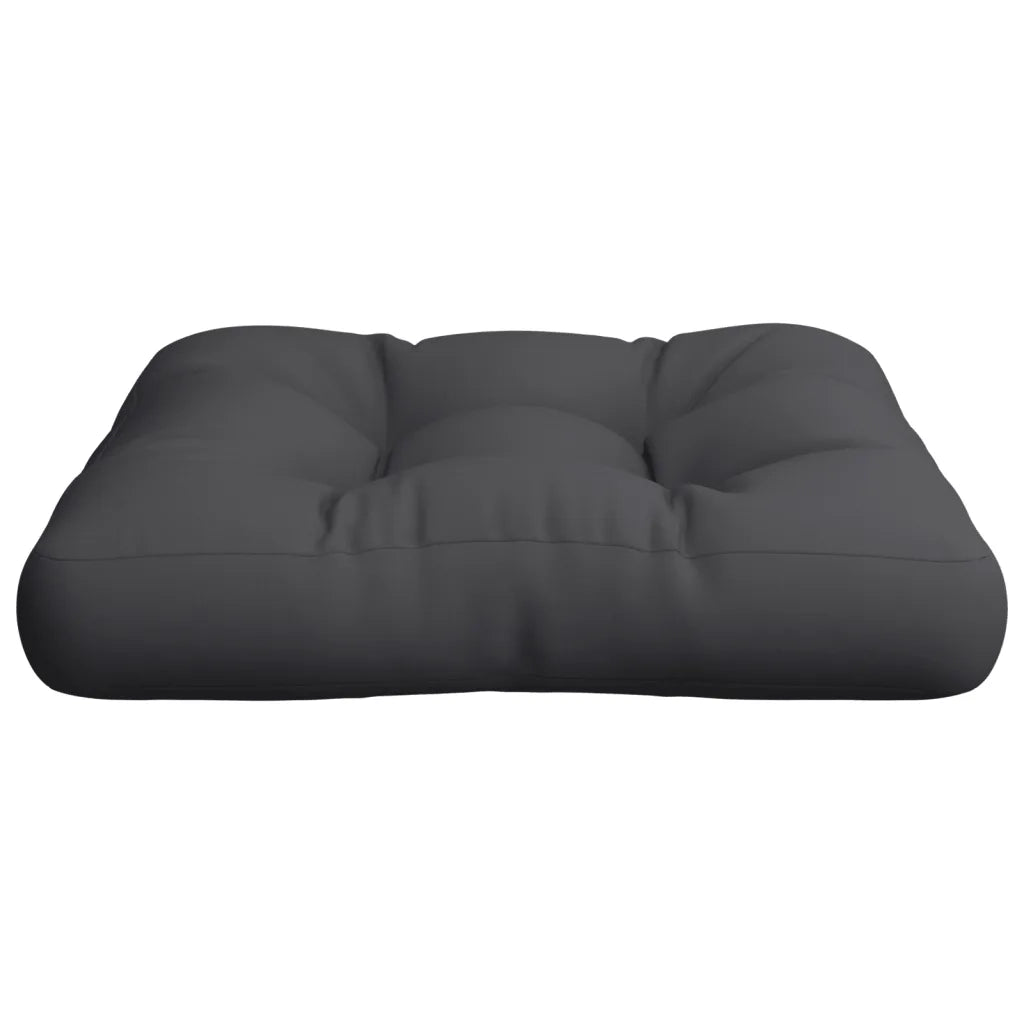 Cuscino per Pallet Nero 60x60x12 cm in Tessuto