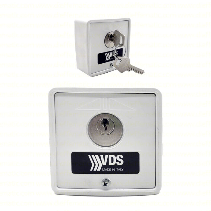 SELETTORE DA ESTERNO START/STOP TECNOPOLIMERO VDS PLA-ABS 198-B BIANCO