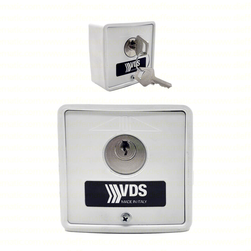 SELETTORE DA ESTERNO START/STOP TECNOPOLIMERO VDS PLA-ABS 198-B BIANCO