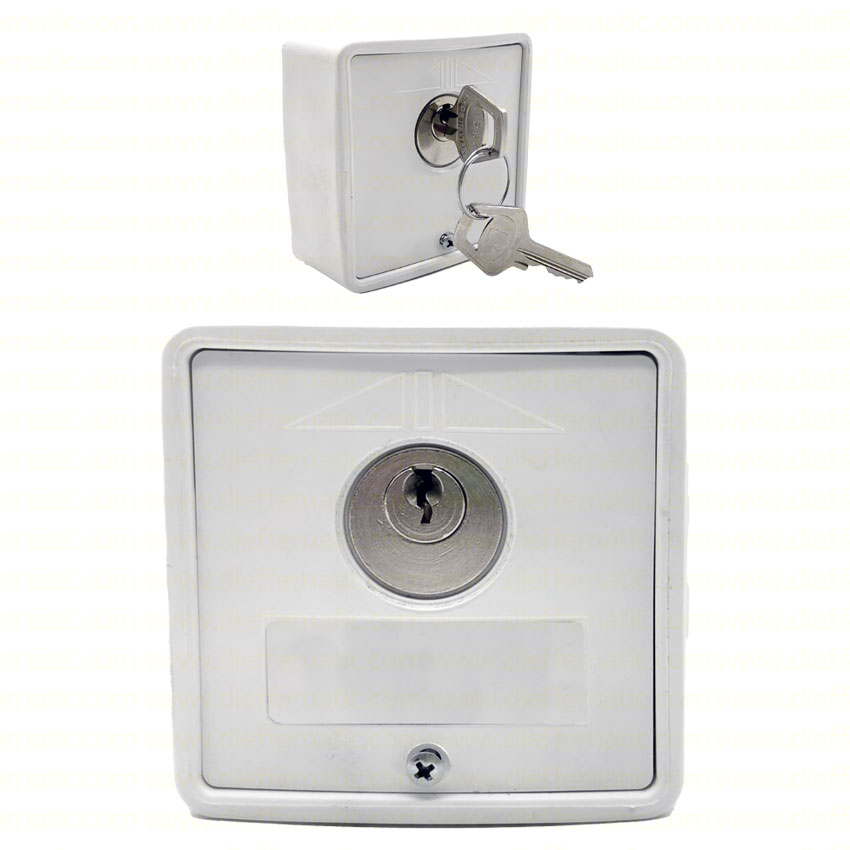 SELETTORE A CHIAVE DA ESTERNO ABS PER TAPPARELLA AUTOMATICA ELETTRICO BIANCO