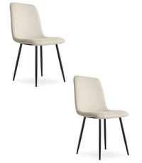 Poltrona imbottita VALORA RIFT per soggiorno - Beige x 2