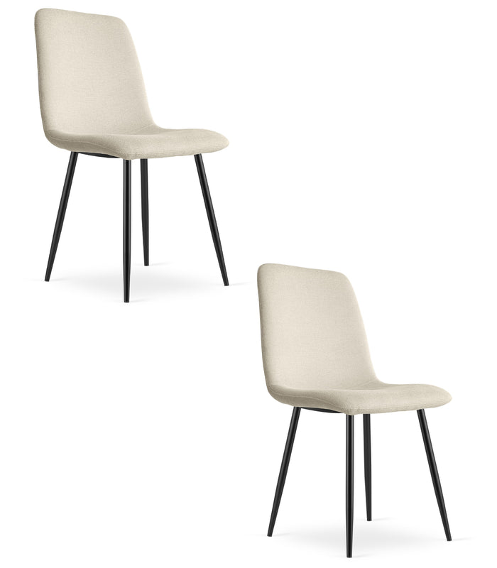 Poltrona imbottita VALORA RIFT per soggiorno - Beige x 2