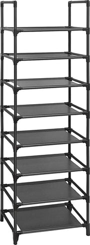 Sistema di Raccordo Stivale Veloce Nero con 8 Livelli - Cassetto Stivale Robusto per 16-20 Pair