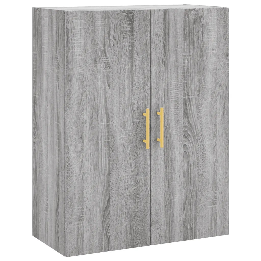 Credenza-Buffet-Armadio da cucina Grigio Sonoma 69,5x34x180 cm in Legno Multistrato 393791