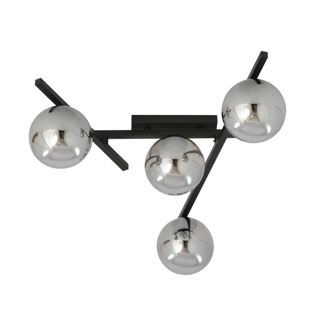 Emibig plafoniera SMART 4xE14 dimmerabile nero grafite