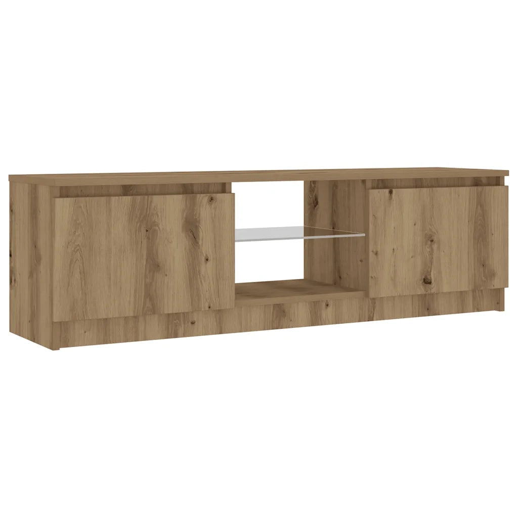 Mobile Porta TV con LED Artigianale 120x30x36 cm Multistrato 856348