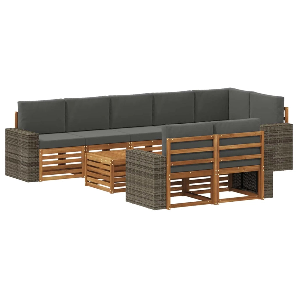 Set divani Legno di Acacia Massello 3384548