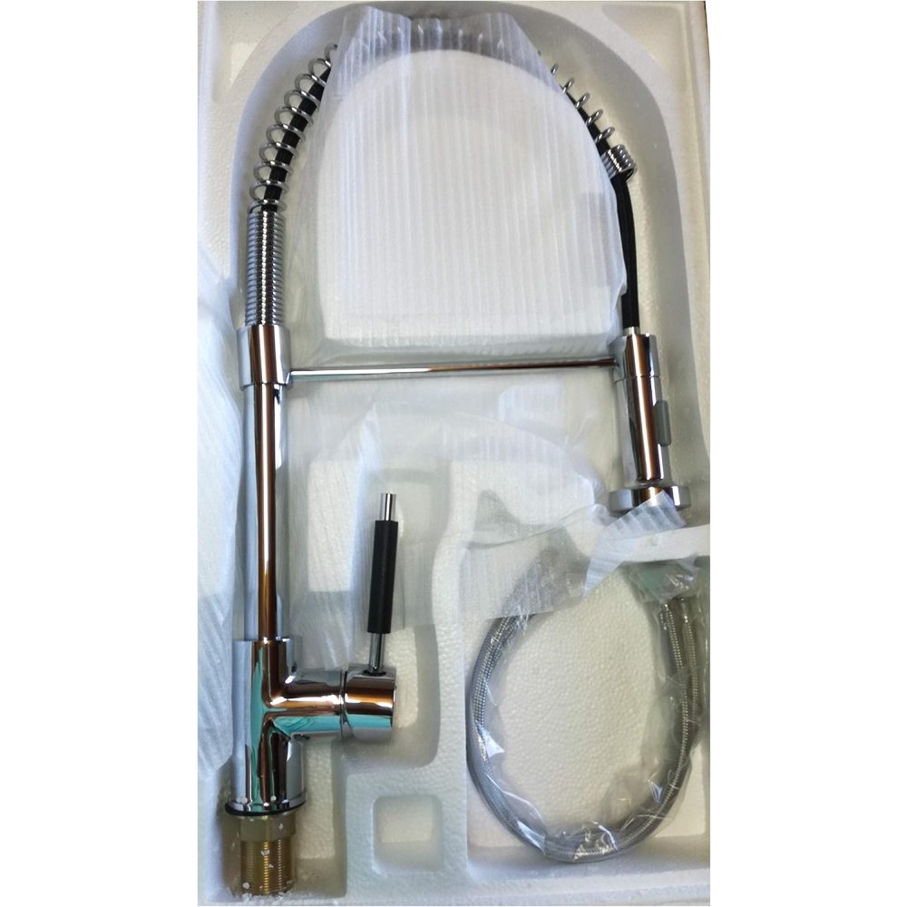 Miscelatore cucina con molla e d occia estraibile h 50cm goplast