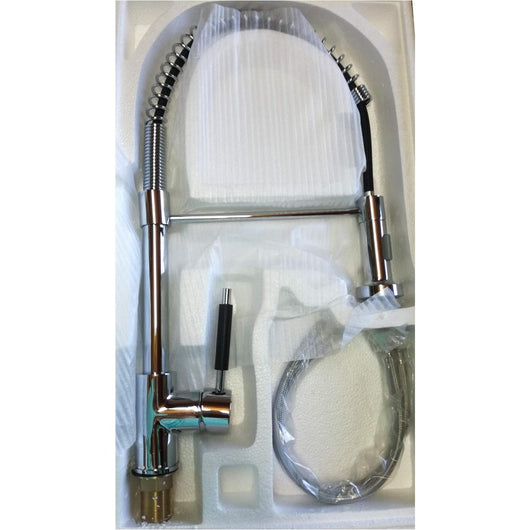 Miscelatore cucina con molla e d occia estraibile h 50cm goplast