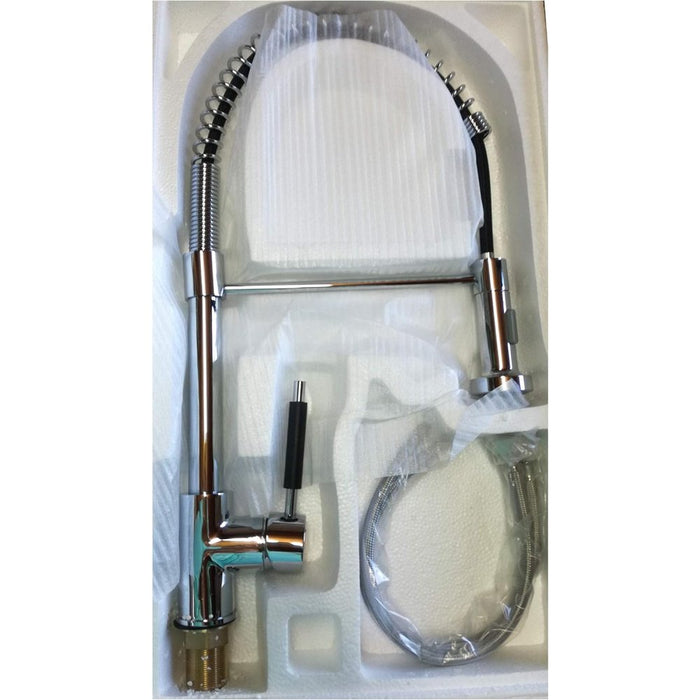 Miscelatore cucina con molla e d occia estraibile h 50cm goplast