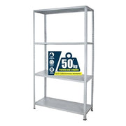 Scaffale kit base 90x40x170 4 ripiani grigio
