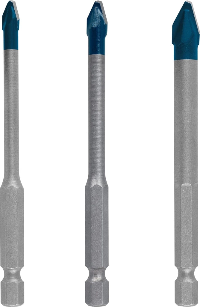 Bosch 5x Set di punte EXPERT HEX-9 Hard Ceramic (per Piastrelle dure, Piastrelle morbide, Ø 4-8, 10,0 mm, Professional Accessorio Trapano, Trapano/avvitatori rotanti)