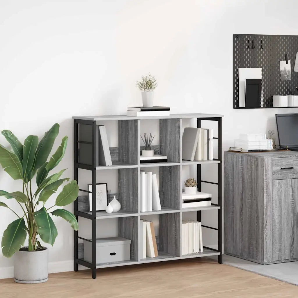 Libreria Grigio Sonoma 102 x 32 x 104,5 cm Legno multistrato