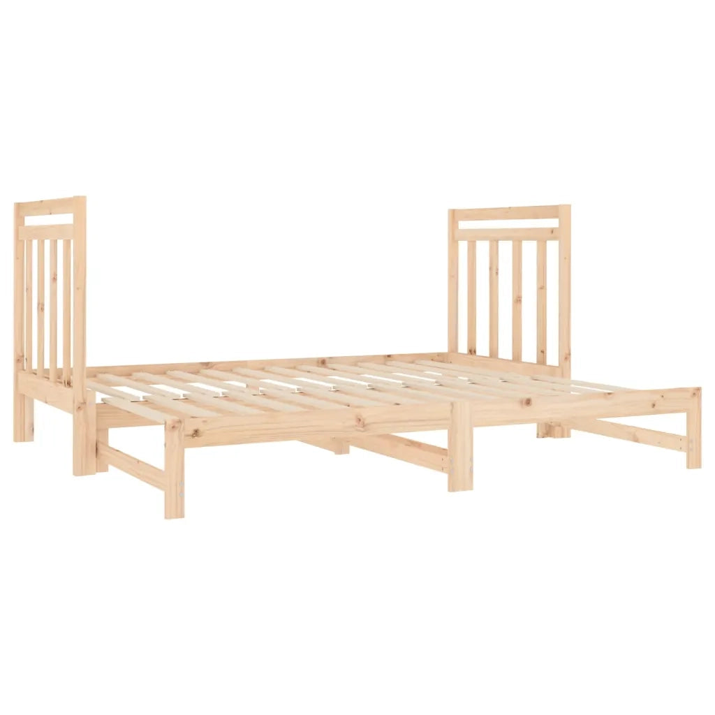 Dormeuse Estraibile 2x(90x190) cm Legno Massello di Pino 3124772