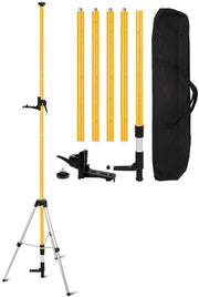 Polo laser telescopico 3,6M - Stativo - Palo di supporto laser - Adattatore 1/4"-20 e 5/8"-11 - Montaggio facile - Adatto per laser a spirale e laser a linea - Stativo laser