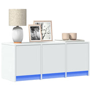 Mobile Porta TV con LED Bianco 97x34x40 cm in Truciolato 852236