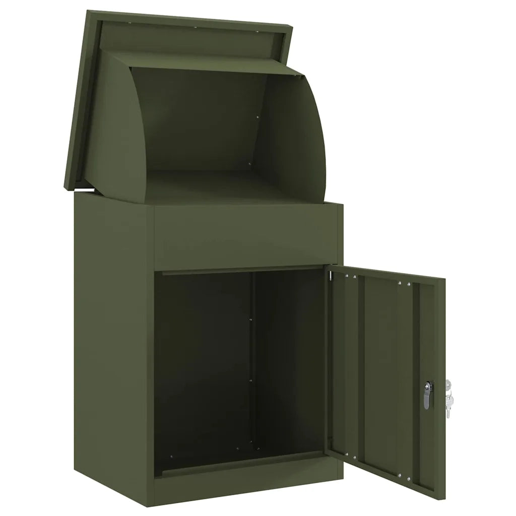 Cassetta per pacchi Oliver verde 47.5 x 38 x 59 cm Acciaio 874943