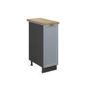 Vicco Armadio cucina dispensa alto Blu-grigio chiaro 30 cm , PL Rovere