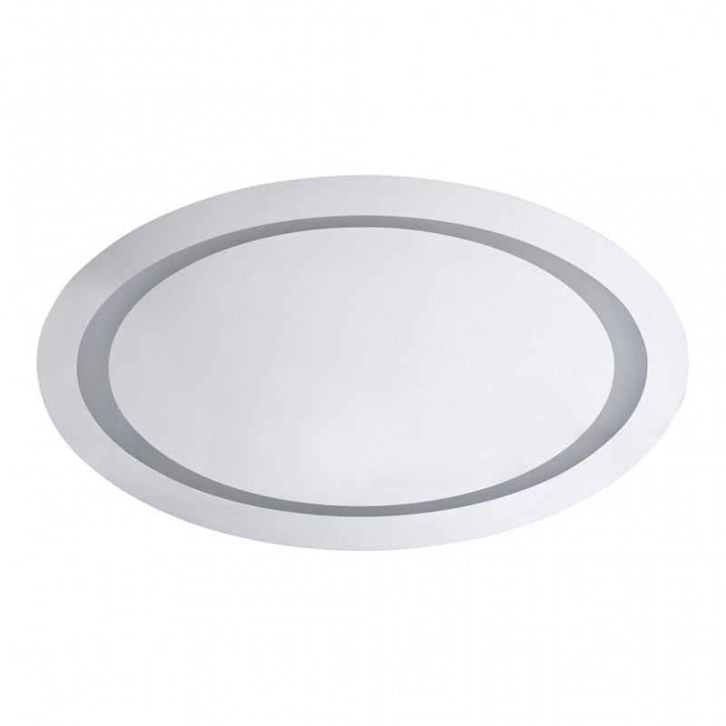 Specchio ovale 80x50 cm con luce LED e sensore di movimento