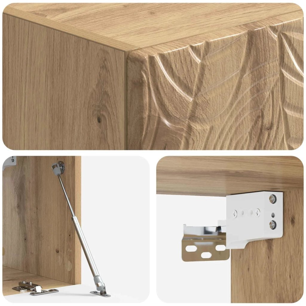 Mobile Porta TV da Muro 98 x 31 cm Rovere Artigianale 898904