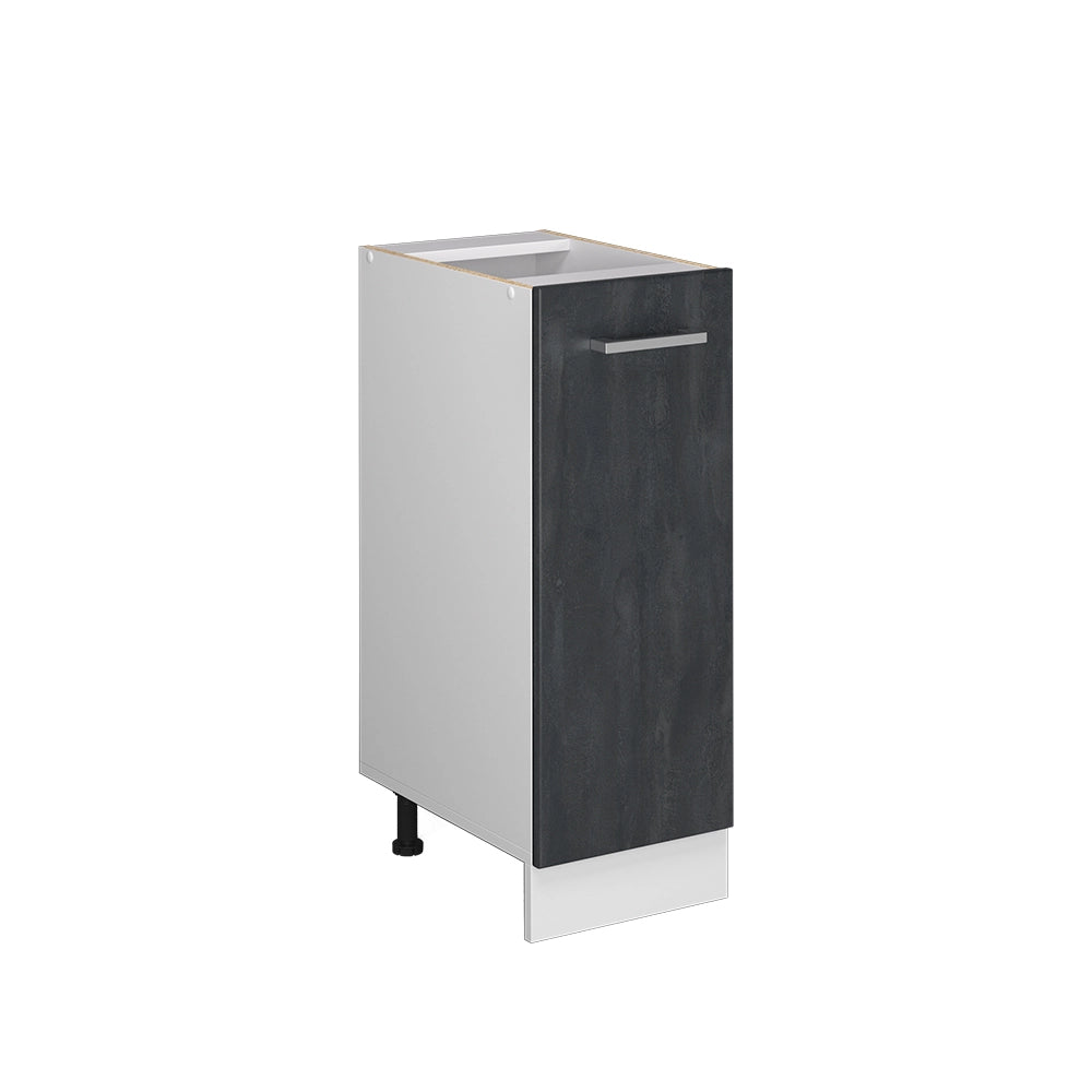 Armadio cucina dispensa alto R-Line Calce nera/Bianco 30 cm senza piano di lavoro Vicco