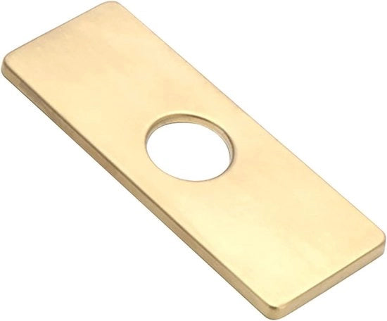 Piastra di protezione in acciaio inossidabile per rubinetto cucina - bagno e goccia d'oro - 1 pezzo