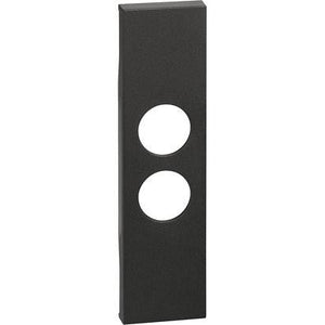 Living Now - Cover presa TV-SAT 1M nera - KG09