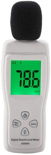 Misuratore del livello del rumore digitale - Decibelmeter portatile - Monitor di test del rumore - Decibelmeter audiometrico 30-130 dBA - Livello del volume del rumore - Apparecchio di misurazione del rumore