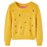 Maglione per Bambini Lavorato a Maglia Ocra 140