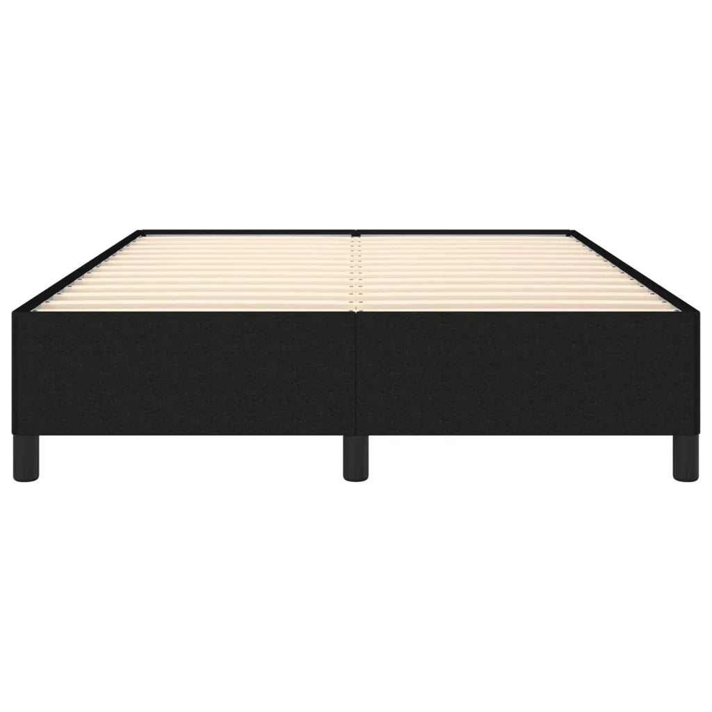 Giroletto senza Materasso-Struttura Letto Nero 140x190 cm in Tessuto 722092