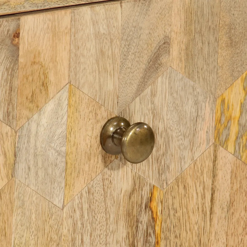 Cassettiera 70x35x70 cm in Legno Massello di Mango CFW6812331