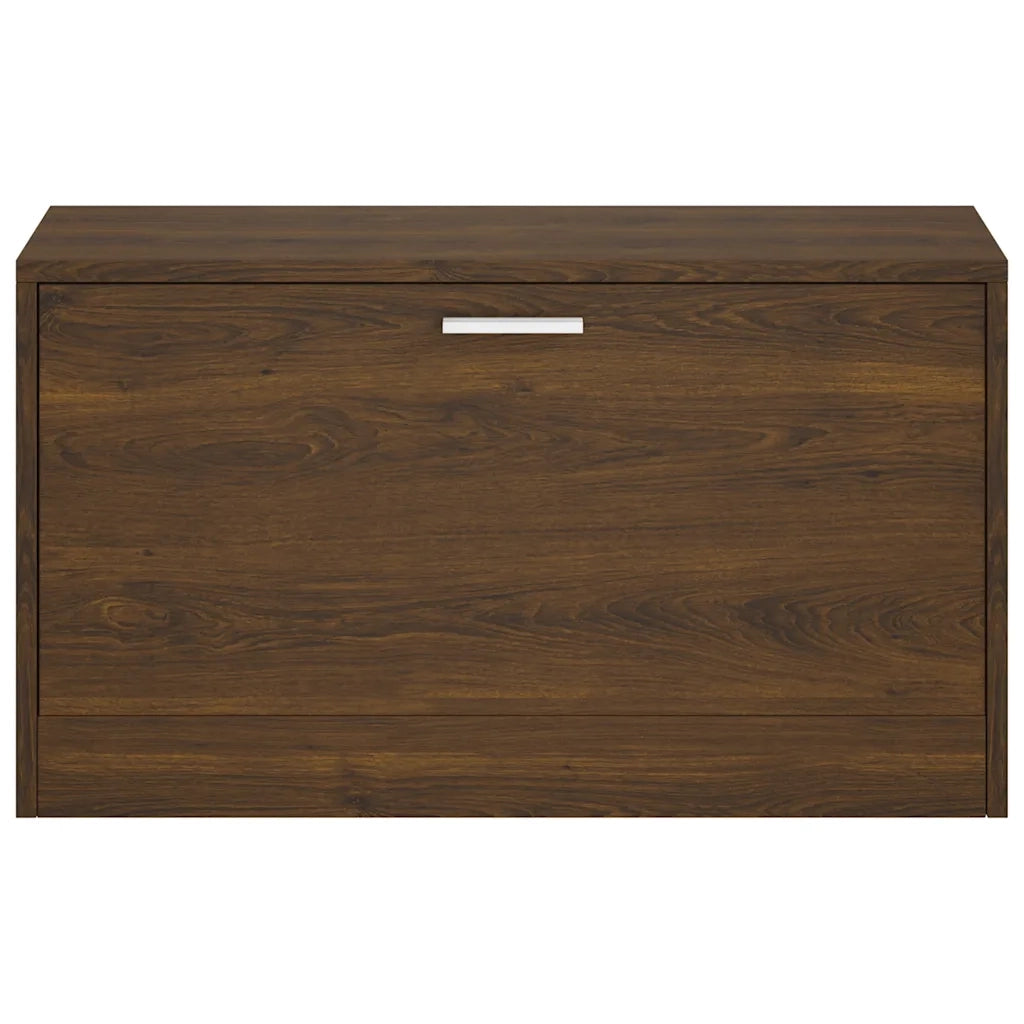Scarpiera Rovere Marrone 80x24x45 cm in Legno Multistrato 342646