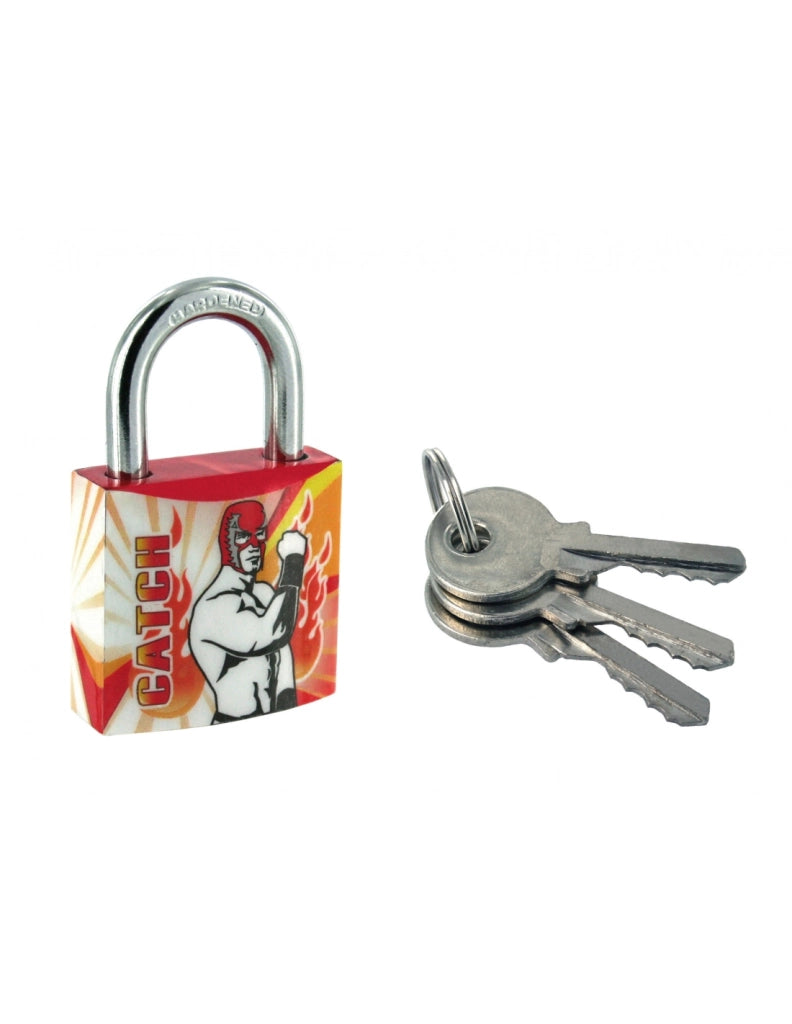 Lucchetto Palestra Sport Wrestling, acciaio, interno, arco in acciaio, 30 mm, 3 chiavi – THIRARD