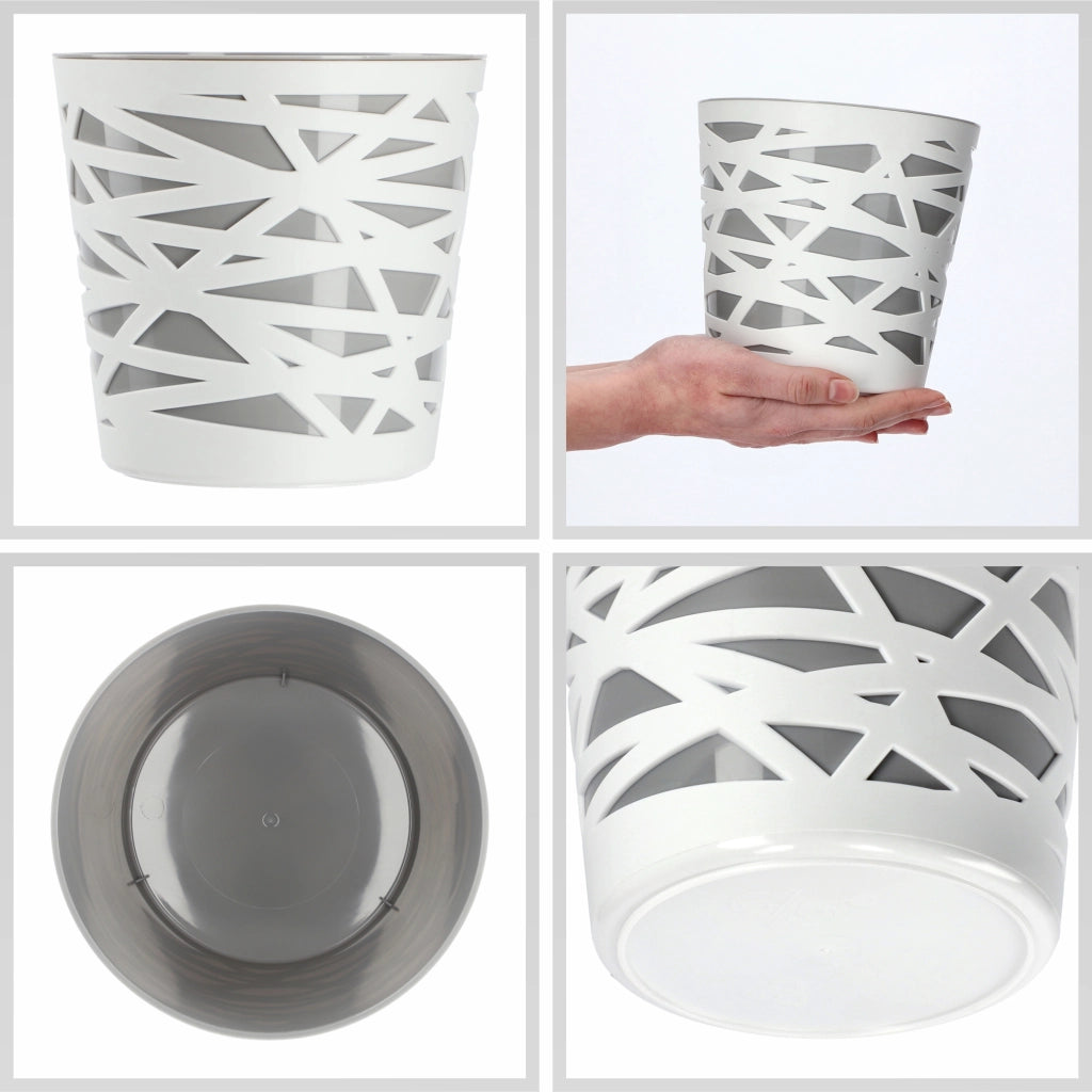 KADAX - Inserto in plastica per vaso di fiori e piante, 15 cm, grigio