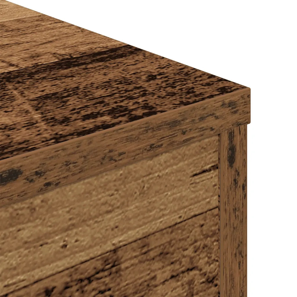 Tavolino da Salotto Legno Antico 55x55x30 cm Legno Multistrato 856632